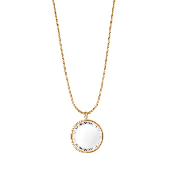 Naszyjnik z przezroczystym kryształem ORSKA biżuteria