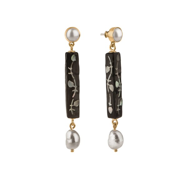 Wiszące, eleganckie kolczyki z kolekcji Vietnam, ORSKA biżuteria