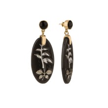 Kolczyki z hematytem i masą perłową z kolekcji Vietnam