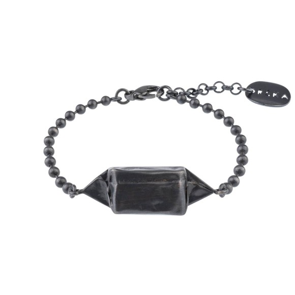 Grafitowa bransoletka z cukierkiem, kolekcja Love, ORSKA biżuteria