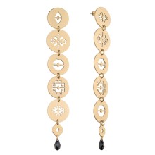 Długie kolczyki z kryształami Swarovski z kolekcji Peru