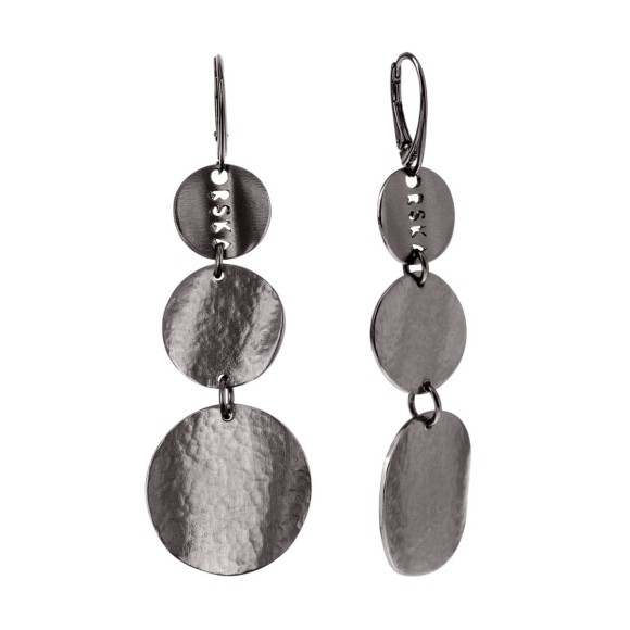 Długie, ciemne kolczyki ORSKA