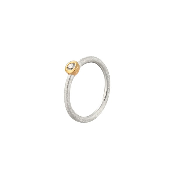 Srebrny pierścionek z diamentem z kolekcji Verum VRP82-2 ORSKA