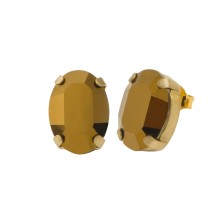 Kolczyki na sztyfcie z kolekcji Frost z barwnymi kryształami