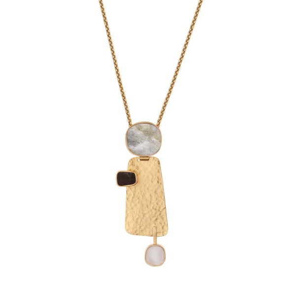 Naszyjnik z oryginalnym wisiorem i ceramiką z kolekcji Monumental MTN86-1 ORSKA