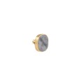 Szaro-złoty pin z ceramiką z kolekcji Monumental MTB26-1 ORSKA
