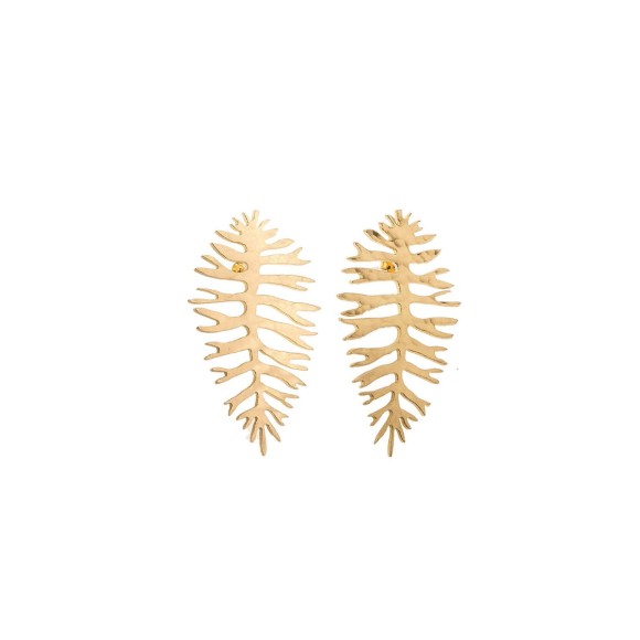 Artystyczne kolczyki na sztyfcie z kolekcji Nefro - ORSKA biżuteria