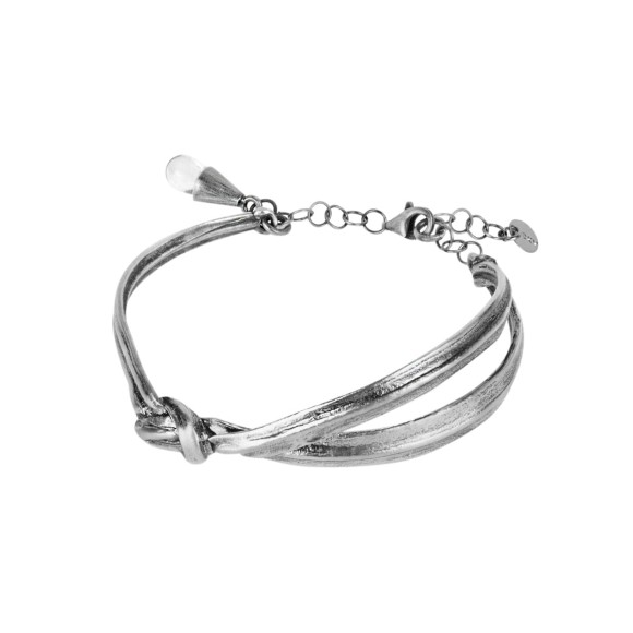 Srebrna bransoletka z kryształem górskim z kolekcji Prato ORSKA