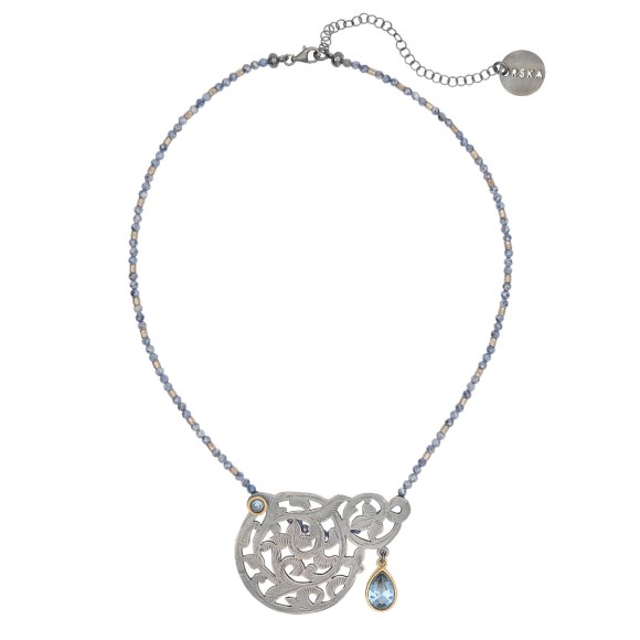 Krótki naszyjnik z szafirami z kolekcji Maroko ORSKA