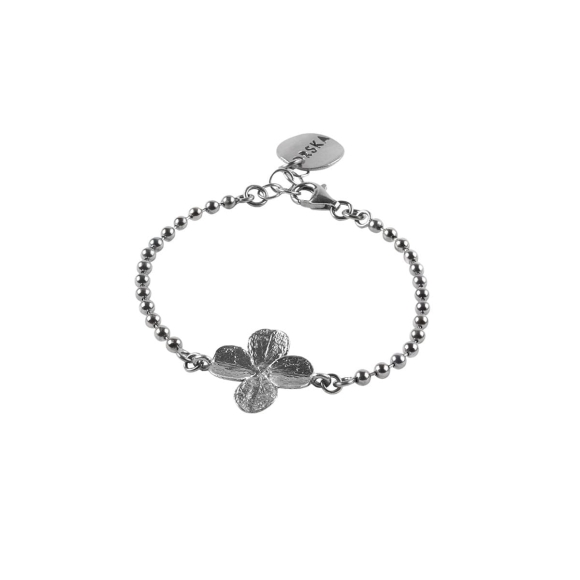 Srebrna bransoletka z kolekcji Bery z czterolistną koniczyną  ORSKA