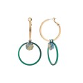 Kolorowe kolczyki koła z kolekcji FROST FK32-11 ORSKA biżuteria