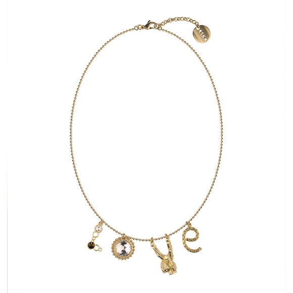 Ręcznie wykonany z mosiądzu naszyjnik LN38 z kolekcji Love marki ORSKA biżuteria