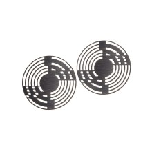 Okrągłe kolczyki z kolekcji Nano