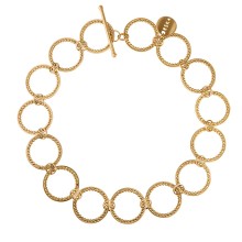 Elegancki, złoty naszyjnik łańcuch z kolekcji Ray