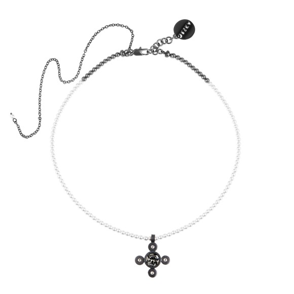 Ręcznie wykonany mosiężny naszyjnik z kolekcji Soda -SN42P -Orska biżuteria