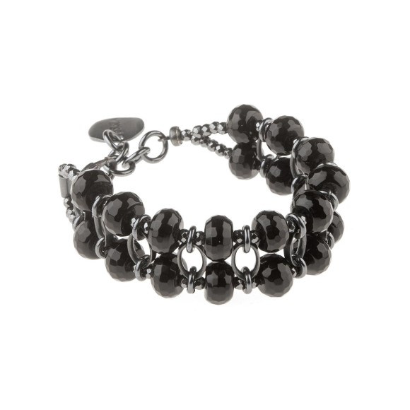 Artystyczne ręcznie wykonane z mosiądzu kolczyki z kolekcji Gelato z kamieniami naturalnymi marki ORSKA biżuteria