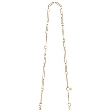 Złoty łańcuch wymienny do torebki z ogniw