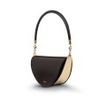 Papaya - wegańska, czarna torebka półksiężyc z paskiem, robiona ręcznie w Polsce, z kolekcji VIVO marki ORSKA biżuteria