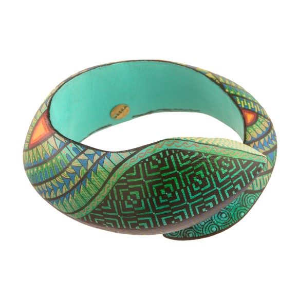 Ręcznie malowana bransoletka bangle z kolekcji Meksyk mxa96-1-2 ORSKA biżuteria