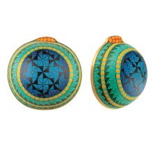 Ręcznie malowane kolczyki  na sztyft z kolekcji Meksyk