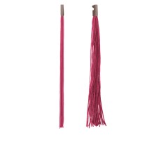 Kolczyki z frędzlami w ciemnym różu