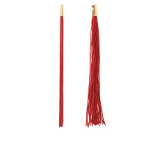 Kolczyki z czerwonymi frędzlami