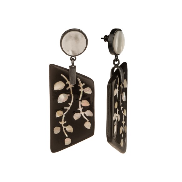 wiszące kolczyki z perłami, ORSKA biżuteria