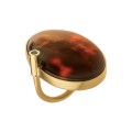 Unikalny pierścionek z koniakowym bursztynem z kolekcji Baltica marki ORSKA biżuteria