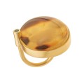 Unikalny, ręcznie robiony pierścionek z barwnym bursztynem marki ORSKA biżuteria