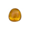 pierścionek z nieregularnym bursztynem w złotym odcieniu BTP82-1
