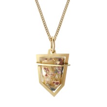 Naszyjnik z dwustronnym kryształem górskim z kolekcji Terra