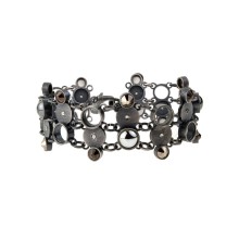 Artystyczna bransoletka z kryształami i perłami z kolekcji Soda