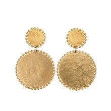 Długie kolczyki koła z kolekcji Ray