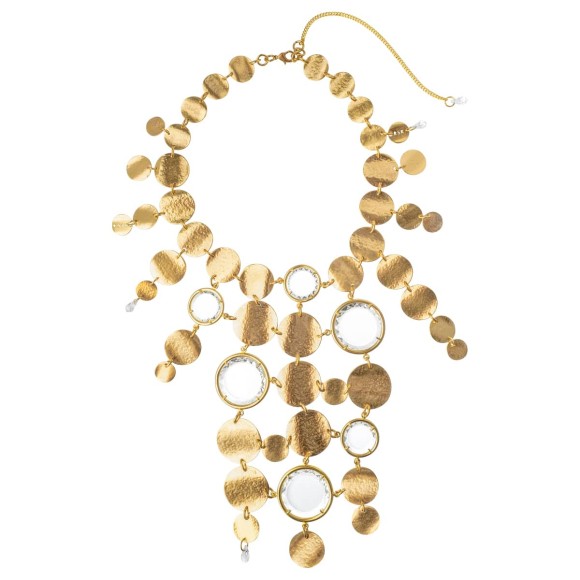 Artystyczna kolia z kryształami z kolekcji Rundo, biżuteria ORSKA