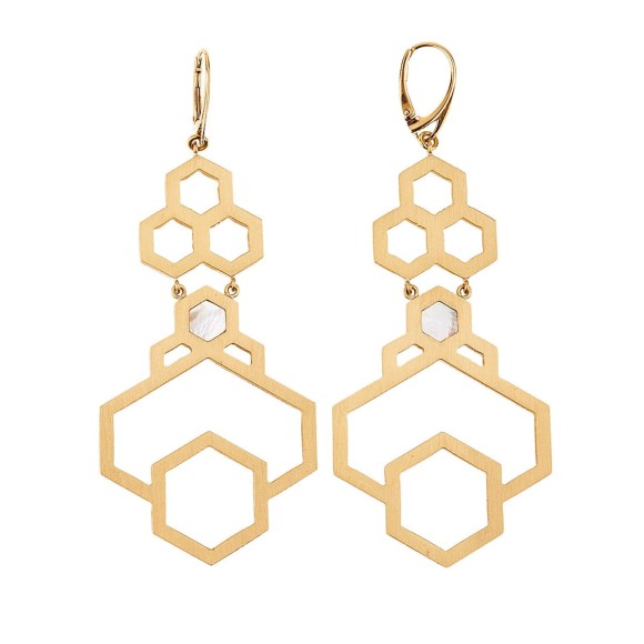 Artystyczne kolczyki  z kolekcji Apis - Orska biżuteria