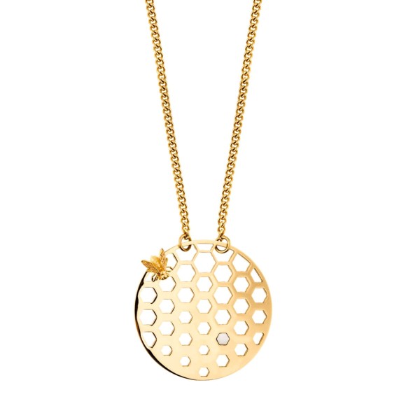 Artystyczny, ręcznie robiony naszyjnik z pszczołą z kolekcji Apis marki ORSKA biżuteria