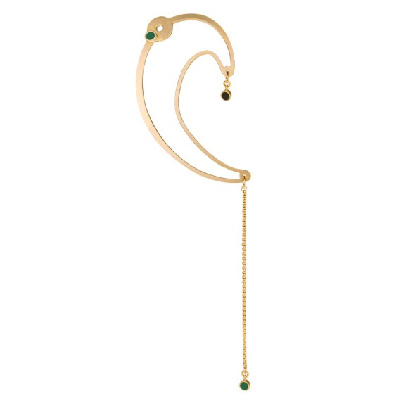 Lewa nausznica z kolekcji Baltica robiona ręcznie, marki ORSKA biżuteria