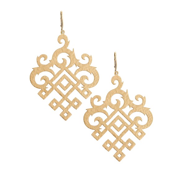 Wiszące, artystyczne kolczyki z kolekcji Eternal marki ORSKA biżuteria