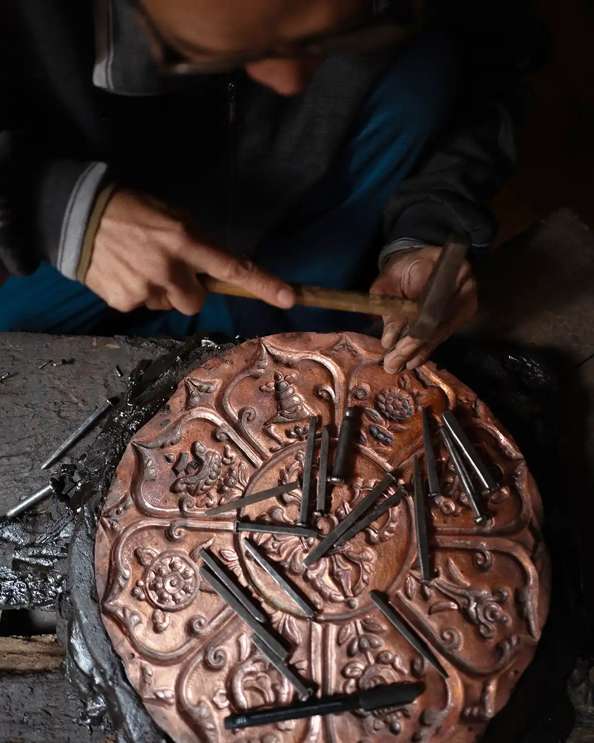 Repusowanie mandali w Nepalu