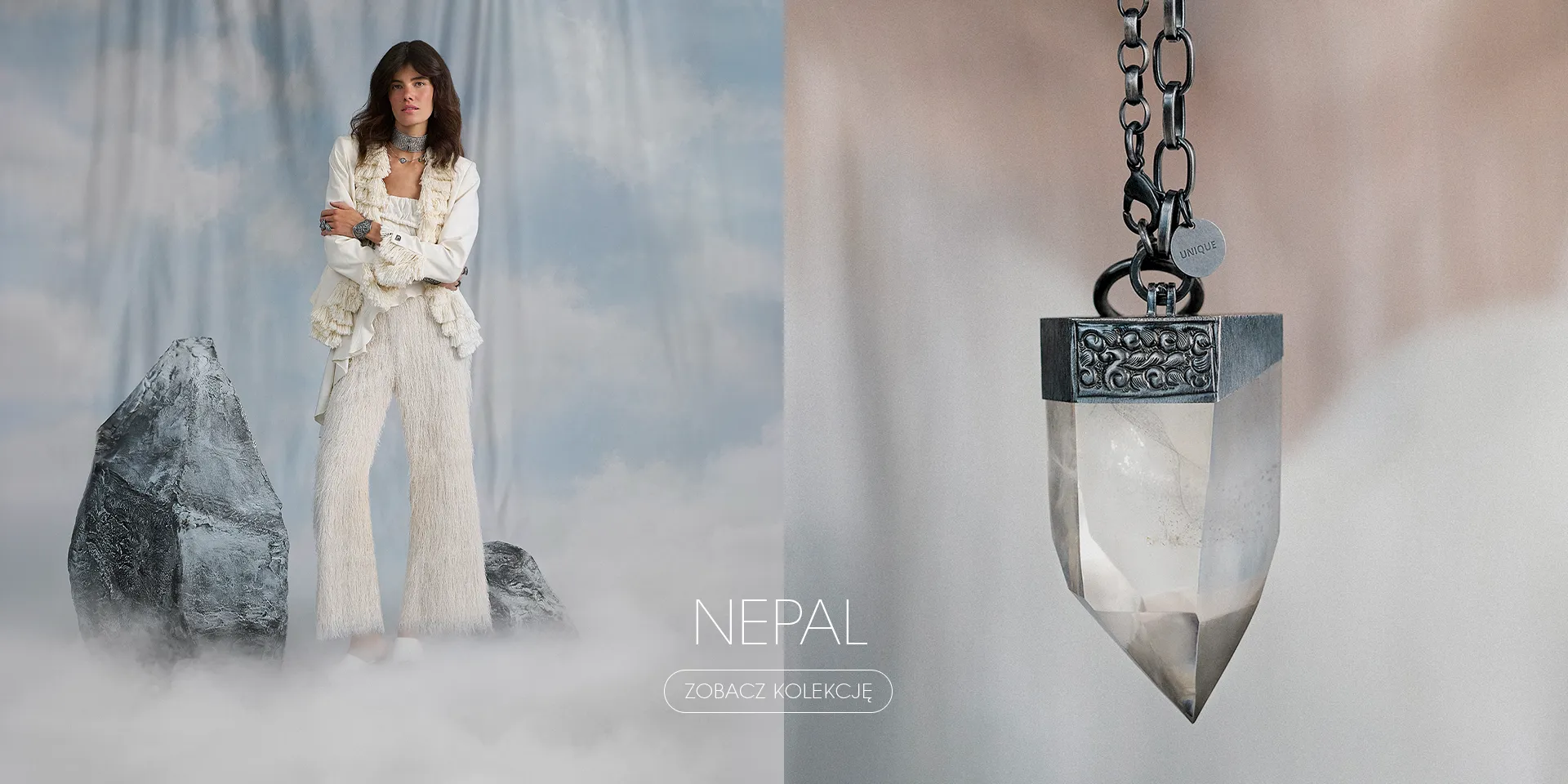 Kolekcja Nepal - ręcznie robiona biżuteria z kryształem górskim z Katmandu marki ORSKA
